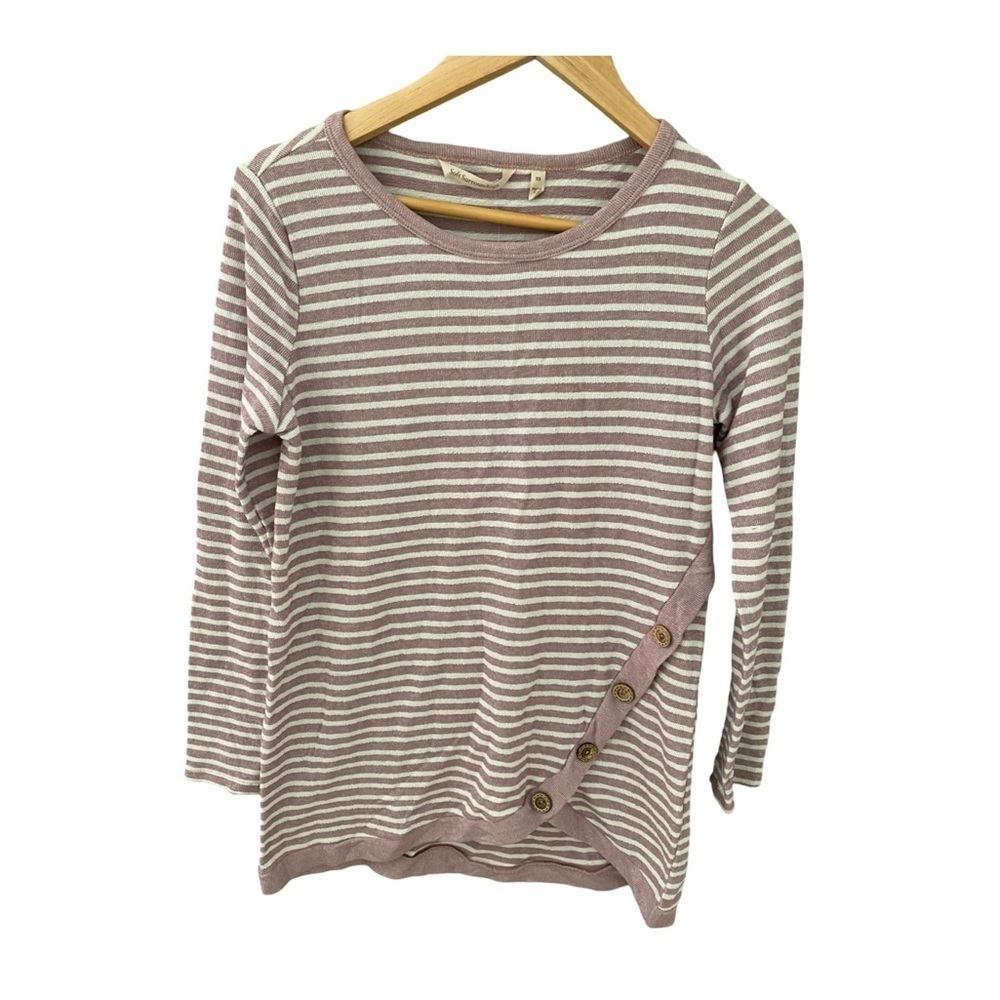 Soft Surroundings Long Sleeve Lightweight Striped Sweater NWOT Size XS